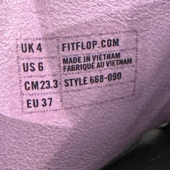 FITFLOP Women's Black Leather Criss Cross Slide Sandals - Size 6 - Picture 8 of 8